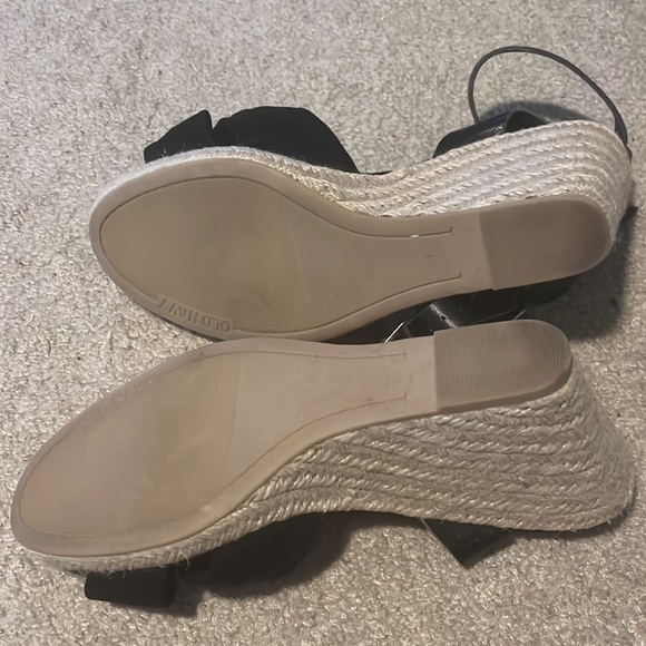 Black knot suede Wedges - Picture 3 of 4